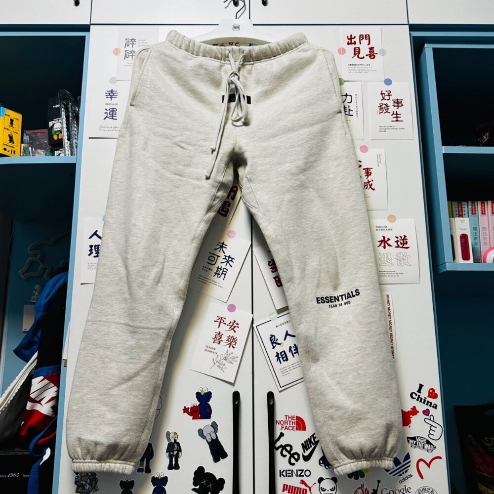 Fear of God Essentials Men's & Women's Sweatpants, Light Oatmeal - Picture 1 of 5